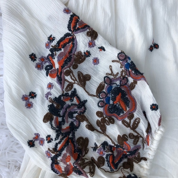 NWT Free People Oxford Embroidered Mini Dress SzXS - Picture 5 of 7